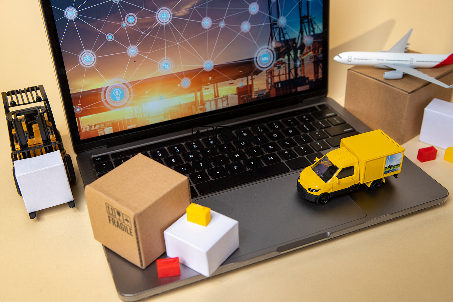 vehicles-laptop-supply-chain-representation